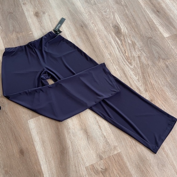 ALFANI Navy Nautical Wide Leg Pants Size PS NWT - Picture 12 of 13